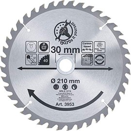 BGS Diy 3953 | Carbide Tipped Circular Saw Blade | Ø 210 x 30 x 2.6 mm | 40 teeth