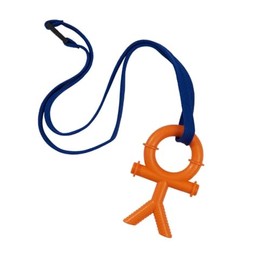 Sensory Direct Chewbuddy Tuff Stickman - Pack of 1, Strong Sensory Fidget Toy, Chew or Teething Aid | for Kids. Adults, Autism, ADHD, ASD, SPD, Oral Motor or Anxiety Needs - Orange