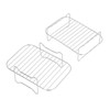 Double Layer Baking Grill Stainless Steel Dishwasher Safe Heat Evenly