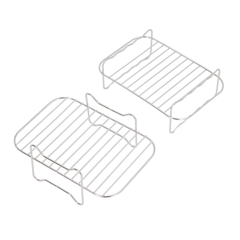 Double Layer Baking Grill Stainless Steel Dishwasher Safe Heat Evenly