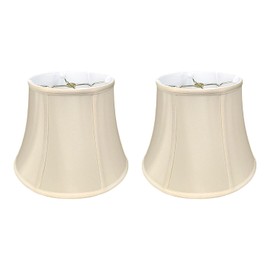 Royal Designs, Inc. BSO-708-14BG-2 Modified Bell Basic Lamp Shade, 9 x 14 x 10.5, Beige, 2-Pack