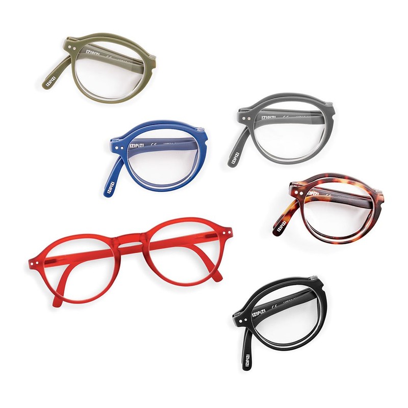 IZIPIZI Folding Reading Glass #F Red 2.5