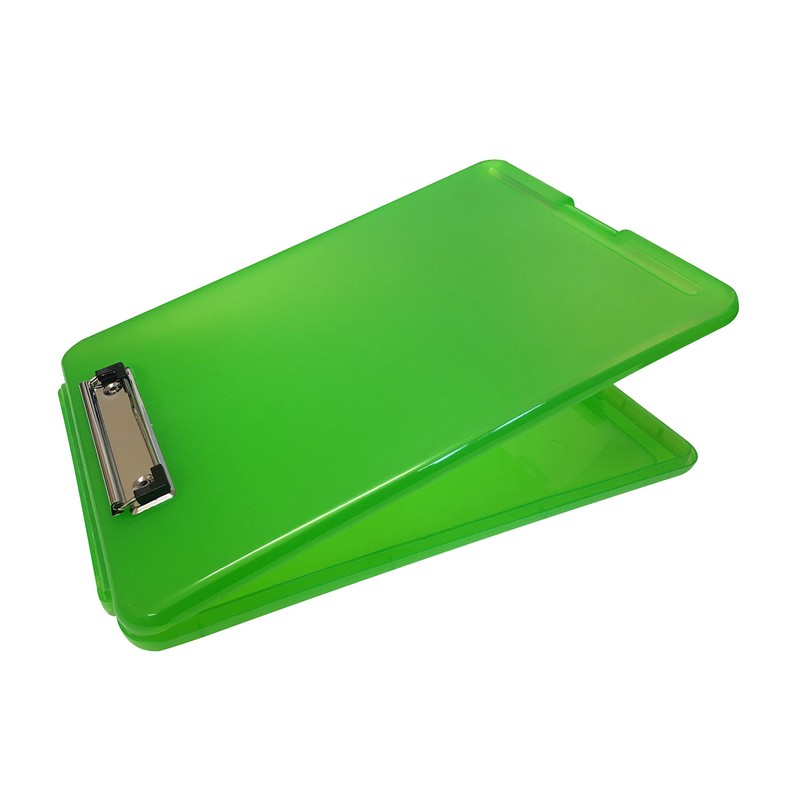 Janrax A4 Green Clipboard Box File - Storage Filing Case