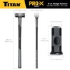 Titan Pro-X 63018 8lb Sledge Hammer, Dual-Face Sledge with Cross-Pattern
