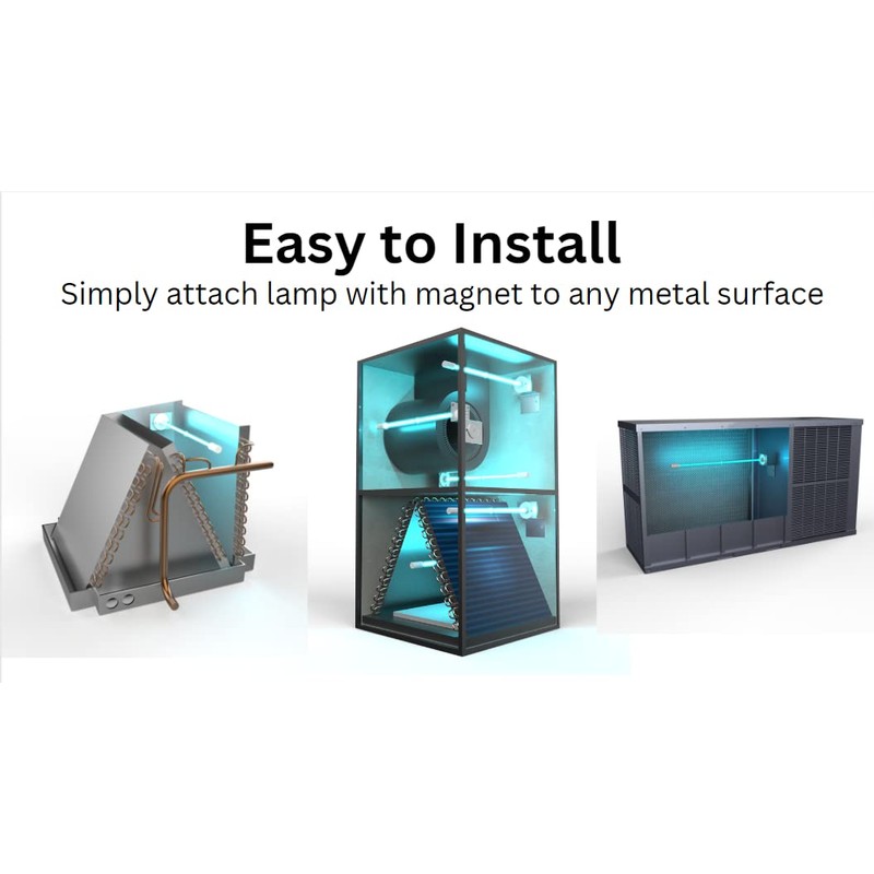 24VAC UV Lamp for A/C HVAC Coil Systems - Up