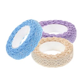 SHOWERORO DIY Lace Tapes 3 Rolls of Elegant Lace Tapes for Decor Scrapbooking Projects