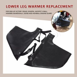 Unbranded Black Soft Lowers Chaps Leg Warmer Cover For Victory Cross Country Kingpin Judge
