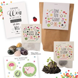 6x "Glück" Sustainable Wonder Bag Lucky Charm Surprise Bag Lucky Charm Gift Bag Lucky Charm Attention Lucky Charm Party Bag Lucky Charm Giveaways Lucky Charm