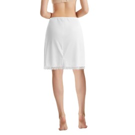 Trifolium Women's Cooling Half Slip 19 Inch White, Size 10-12, Material: 90% Polyamide, 10% Elastane