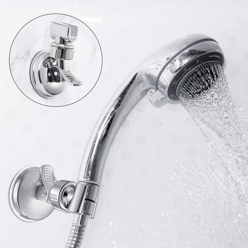 Fat-Cattie Adjustable Showerhead Holder, Bathroom Suction Cup Handheld Shower Head