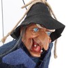 Blue Hanging Horror Witch Decorative Voice Control Hanging Prop Decoration