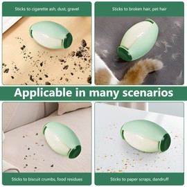 2PCS Reusable Lint Roller Washable Sticky Roller, Reusable Lint Rollers for Clothes Pet Hair, Portable Lint Roller Dust Lint Remover for Clothes,Travel, Home (Green+White)