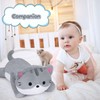 Leokawin 18in Weighted Stuffed Animals Cat Plush, Kawaii Weighted Gray