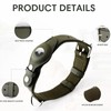 LiRui.R AirTag Dog Collar Soft Leather Webbing Dog Collar for