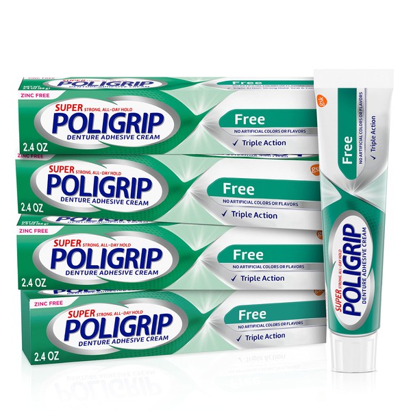 Super Poligrip Super Poligrip Zinc Free Denture and Partials Adhesive