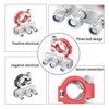 2PCS Battery Terminal Connectors,Heavy Duty Battery Terminals Positive and Negative