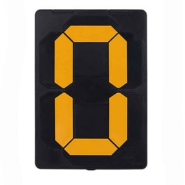 N20 Large Numbering In/Out Date Stamp Yellow