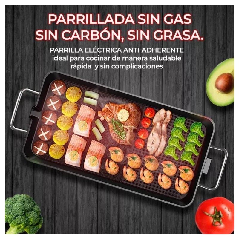 EG Parrillera Eléctrica Tipo Comal Cocina Alimentos Pequeña