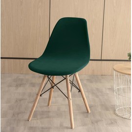 Eames Shell Chair Cover, Chair Cover, Fits Northern Europe, Washable, Velvet Material (Green (Set of 2)