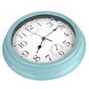 Crosstime 12 Inch Outdoor Clock Waterproof with Thermometer,Vintage Indoor Outdoor