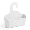 Rayen Hanging Shower Basket, White, Medidas: 28 x 8 x