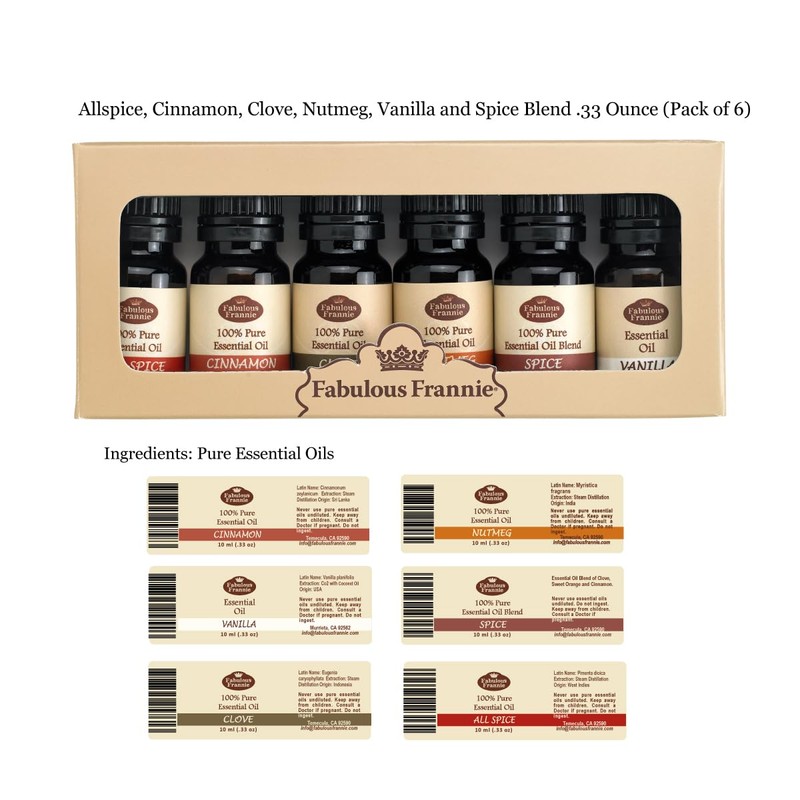 Fabulous Frannie 100% Pure Essential Oil Fall Set - Allspice,