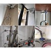 POTONZ Wall Mount Ceiling Mount Pipe Supports,Adjustable Pipe Clamps Stainless
