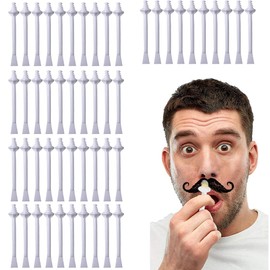 Nose Wax Applicators, Safe Tip Applicators, Nose Hair Wax Applicators, Wax Sticks Applicators, Nose Wax Applicator for Men and Women, Moustache Stencils, Safe Quick, Pack of 50