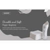 AEJESOP Paper Napkins, 90 Count, White, Tissue paper