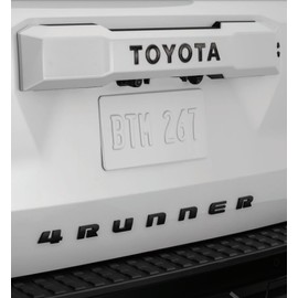 Toyota 4Runner Gloss Black Tailgate Letter Inserts, Black Chrome Badge Inserts, 2025+, PT948-89253-12