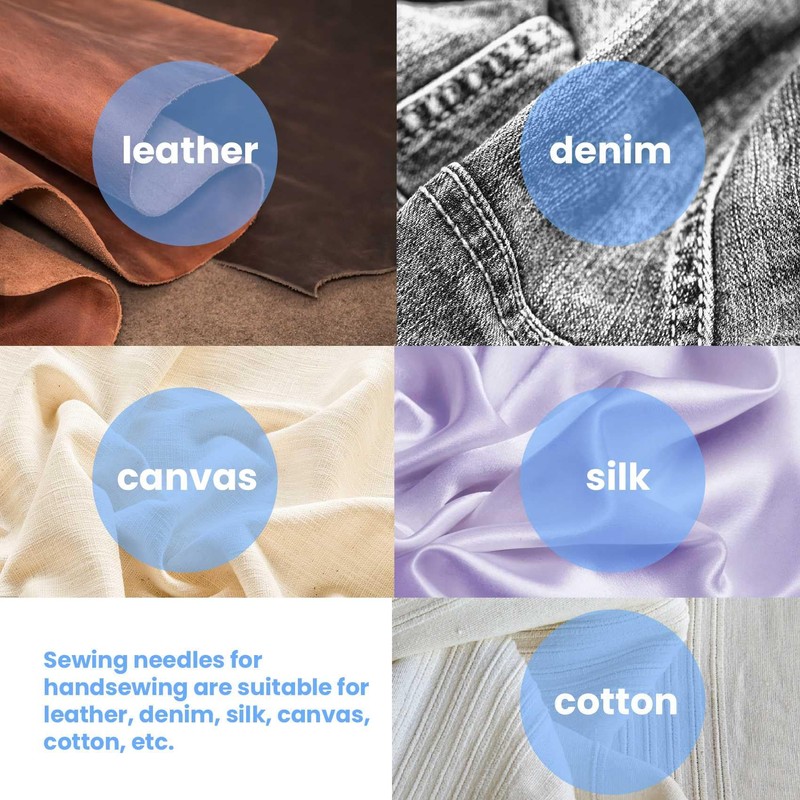 Ahvqevn Self Threading Needles for Hand Sewing Machine Needles for