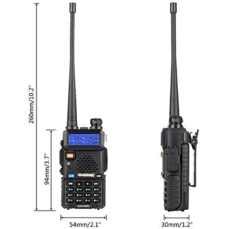 BAOFENG UV-5R Dual Band Two Way Radio (Black),144-14
