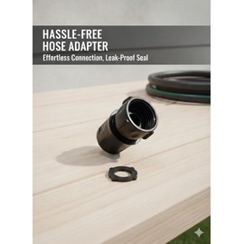 N862087 Garden Hose Adapter Fits For DeWalt Pressure Washer DCPW550B, DCPW550P1, BEPW1600-B3, CMCPW350D1, BEPW1600H-B3, BEPW1800T-B3, BEPW2200-B3 (Black) (2)