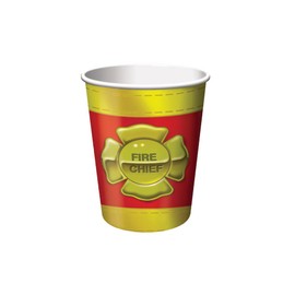 Creative Converting Firefighter 8 Count Paper Cups, 9-Ounce