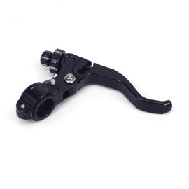 IUVWISN Motorcycle Short Stunt Clutch Lever 22mm 7/8" Labor Saving Clutch Levers Adjustable CNC for Grom Dirt Pit Bike Enduro Motocross Supermoto Street Sport Bike Dual Sport Black