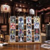 Emfogo Card Display Stand, 4-Tier Trading Card Display, Wooden Graded