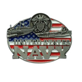 Longcreek US Belt Buckle for Men, US Navy Belt Buckle, US Army Belt Buckle, No