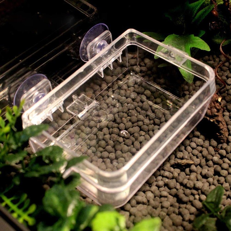 Anbaituor Reptile Feeding Bowl - Reptile Lizard Feeder Hanging Feeding