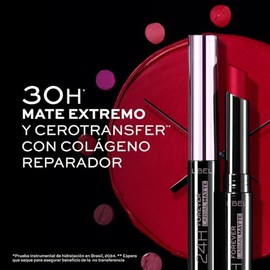 L'BEL - Forever Labial Mate en Barra Color Nude Peach 2g, De Larga Duración, con Colágeno, Labial de Color con Acabado Mate, Repara y Suaviza los Labi