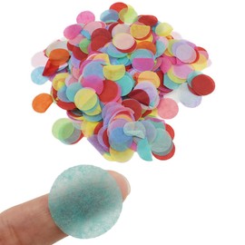 HAHIYO 1Inch Colorful Round Tissue Paper Confetti Table Decoration Confetti Dot Pastel Bulk Table Scatter Confetti Paper for Packaging Wedding Bachelorette Shower Birthday Party, 6000PCs