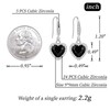 GZWHD Love Heart Cubic Zirconia Earrings for Women, Valentine's Day/Christmas/Mother's