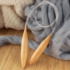 JubileeYarn Jumbo Bamboo Circular Knitting Needle Sets - US 50 (25mm)