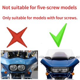 Windshield Bolts Motorcycle Fairing Bolts Street Glide Windshield Spike Bolts Windscreen Screws Compatible with Harley Street Glide Touring Models,Road Glide Windshield Trim(Road Glide 2015-2023)