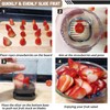 Stainless Steel Multi-Fruit Slicer Cup – 8-Blade Cutter for Strawberries,