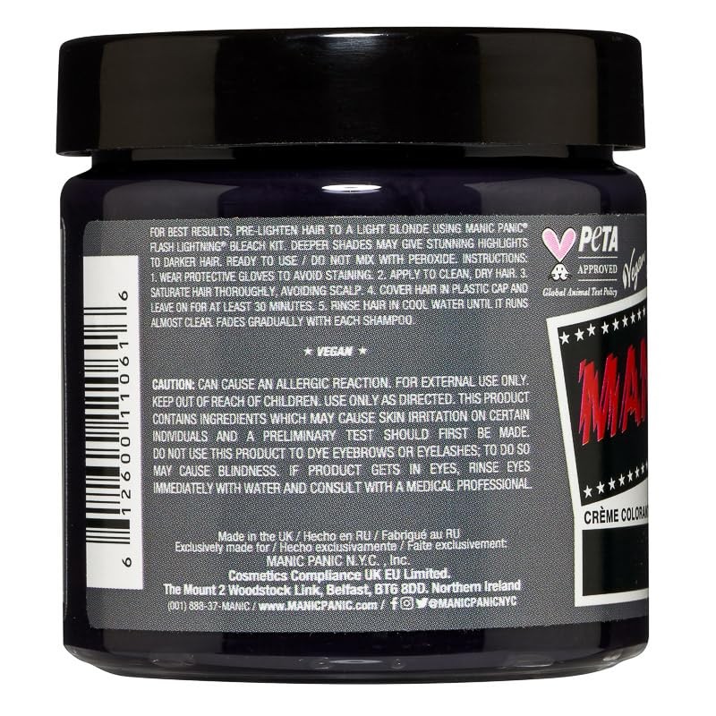 Manic Panic Alien Grey, Cruelty Free, Vegan & Vibrant, 3