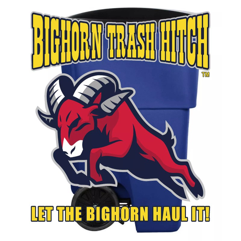 Bighorn Trash Hitch PIGGYBACK® - Trash Can COUPLER Makes Trash