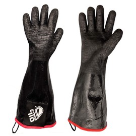 Oil Shield® 18" High Heat Neoprene Glove, Fryer Filtration Glove, 450 Degree Temp Rating, Liner, Food Service Safety (S)