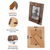 OKSQW 5 x 7 Rustic Wood Picture Frame with Cowboy