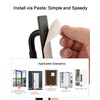 funifiti 2 Pack Modern Cabinet Door Pulls with Backplate Black