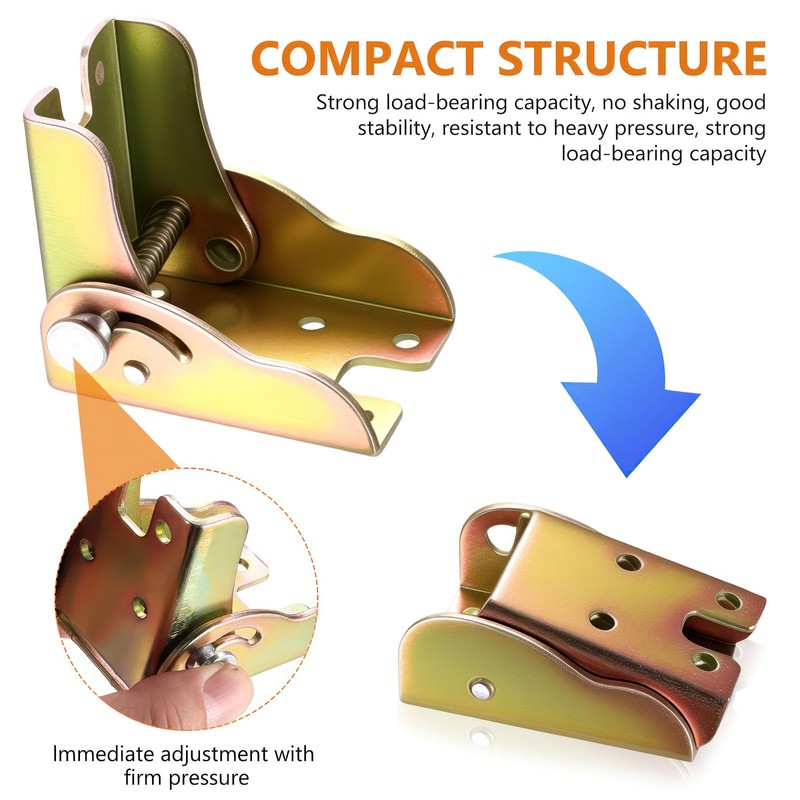 4 Pcs Self Locking Foldable Hinges, Self Locking Hinge Extension
